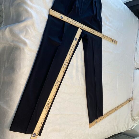 Escada 100% Wool Trouser Pants Pleated Pockets Straight Leg SZ 44 EU (14 US) - Picture 9 of 9